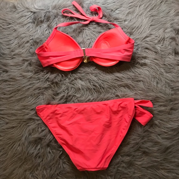 NWOT Pink Bikini with Jewels - Picture 6 of 8